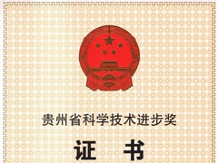 喜讯-我公司一项目荣获贵州省政府科学技术进步奖